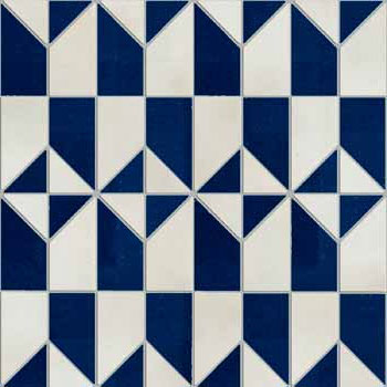 Mosaic House Moroccan tile Saft Romano 1-3 White Midnight Blue  zellige, mosaic, zellij, field, pattern, glaze 